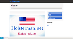 Desktop Screenshot of holsterman.net